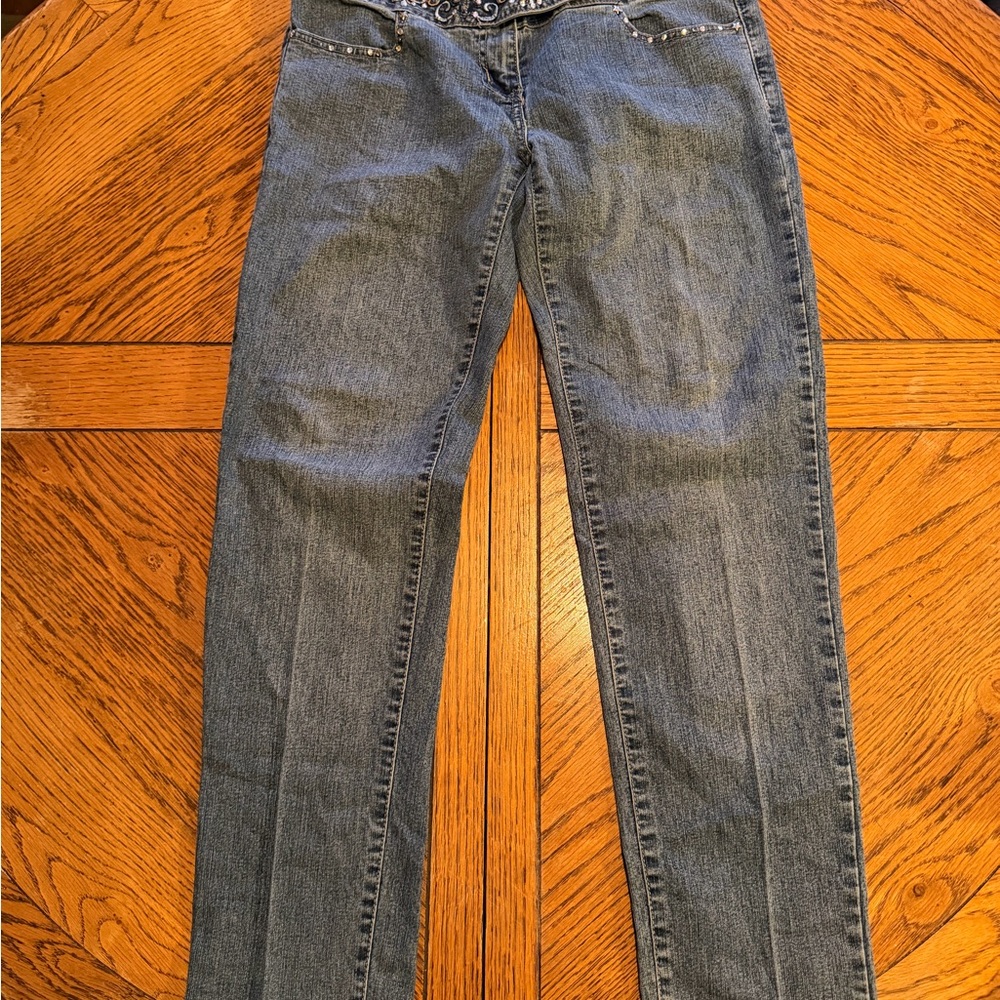 PAZZO Women's Skinny Jeans in Classic Blue